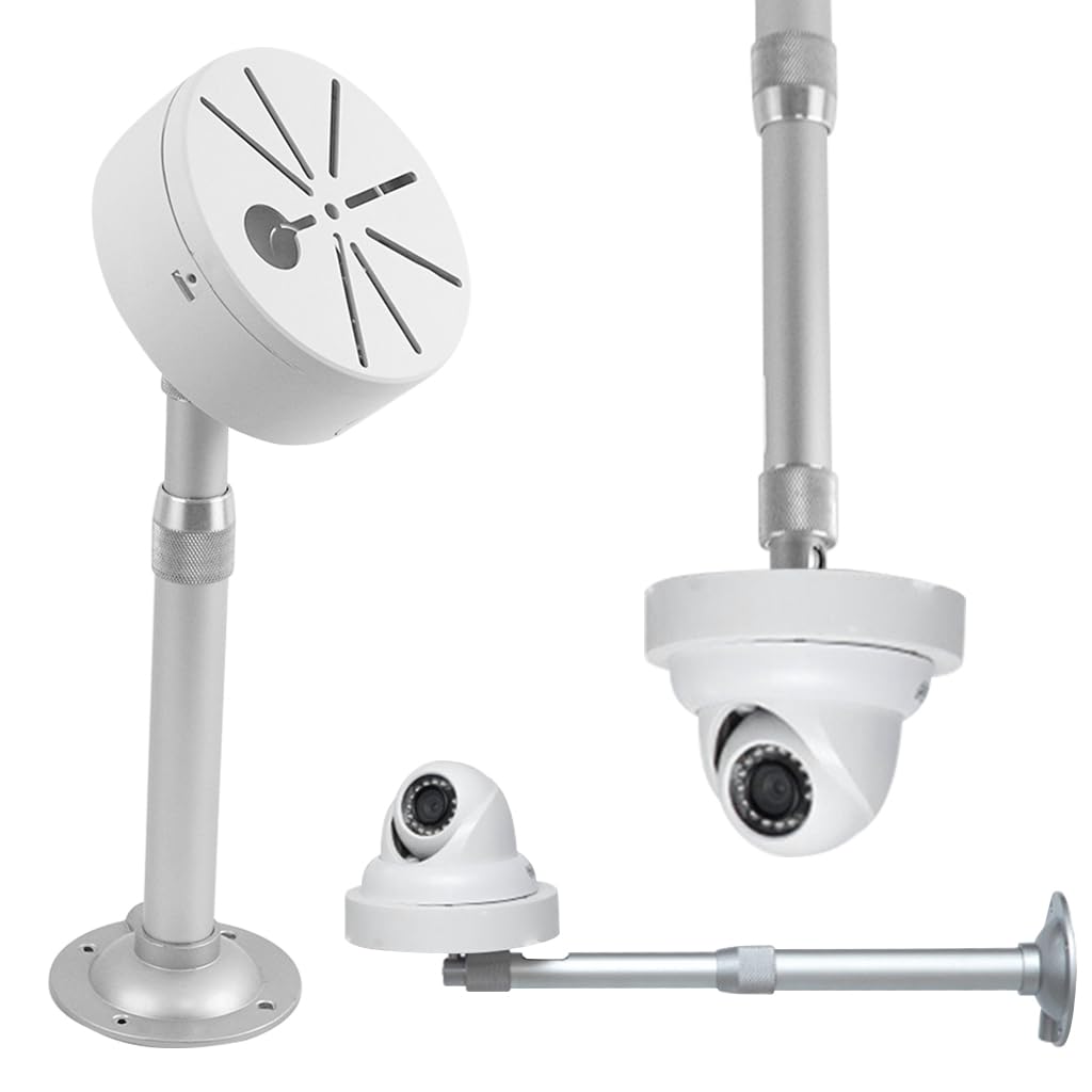 ZORBES Security Camera Mount Bracelet, 7.8-15.7 Inches Telescopic Wall Mount, Aluminum Alloy Dome Camera Mount Universal Camera Wall Mounting Bracket for CCTV Security Camera/IP Camera ZORBES Security Camera Mount Bracelet, 7.8-15.7 Inches Telescopic Wall Mount, Aluminum Alloy Dome Camera Mount Universal Camera Wall Mounting Bracket for CCTV Security Camera/IP Camera